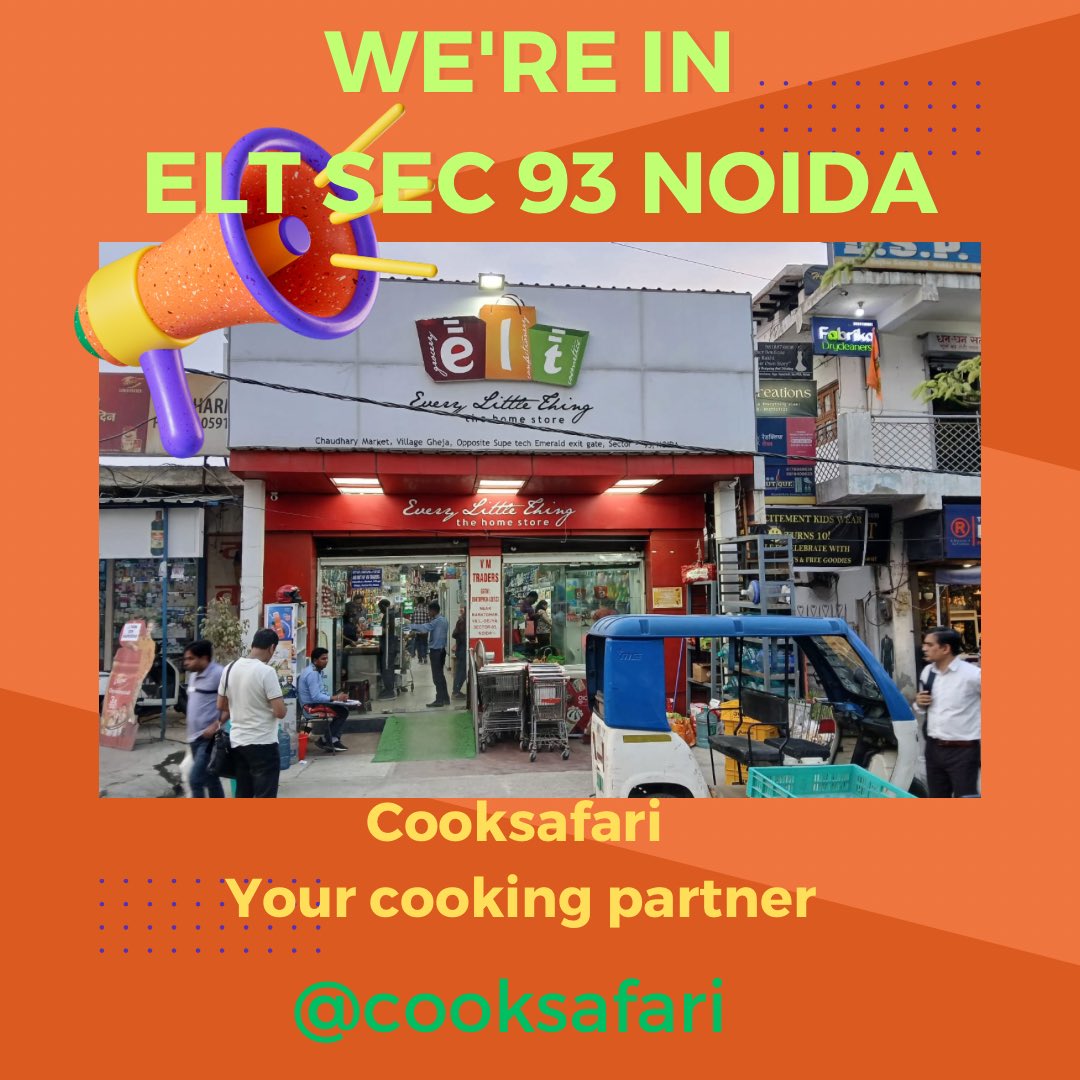 CookSafari's tweet image. We are in ETL , Sec 93 Noida 

Cooksafari Dosa Batter, Cooksafari Coconut Chutney and Cooksafari Dal Cheela Mix available here

Cook fresh with Cooksafari, enjoy hassle free cooking experience 

#cooksafari #readytocook #cookfresh #noida #batter #chutney