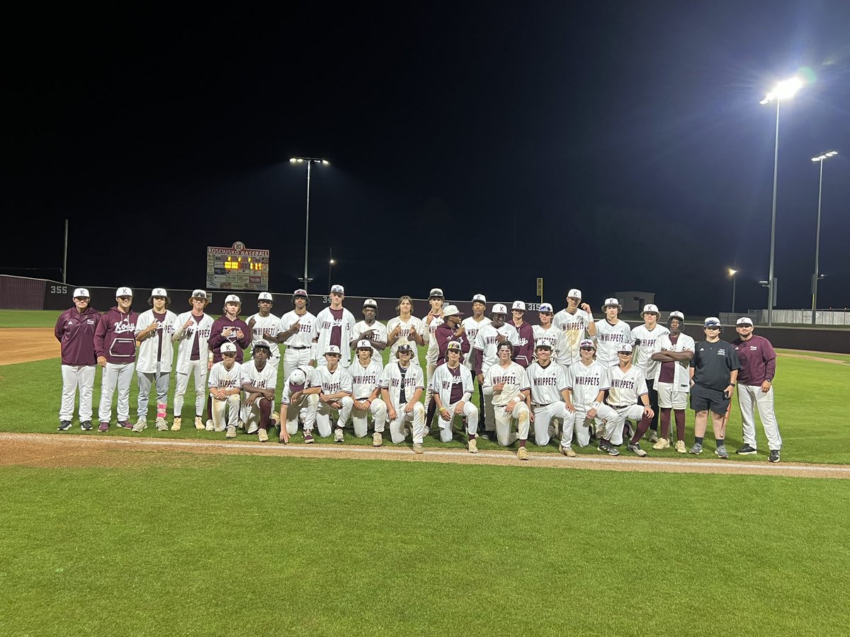 DIVISION CHAMPS!!! The Whippet Baseball team defeated Caledonia 9-3 to finish as Division 3-4A Champions!! JV also won 5-3!  Congratulations to these young men and their coaches! #WhippetPride