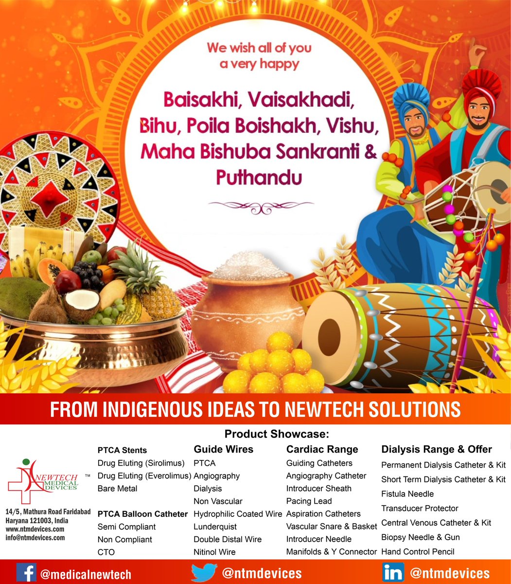 Wishing all a very happy Baisakhi, Vaisakhadi, Bihu, Poila Boishakh, Vishu, Maha Bisuba Sankranti and Puthandu.
 
May these festivals bring harmony, joy and prosperity in your lives.