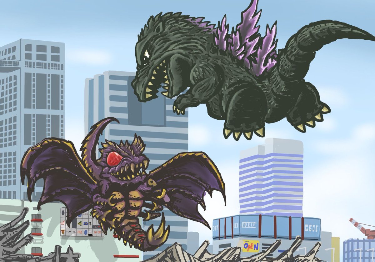 ダイビングアタック！ #ゴジラ #Godzilla