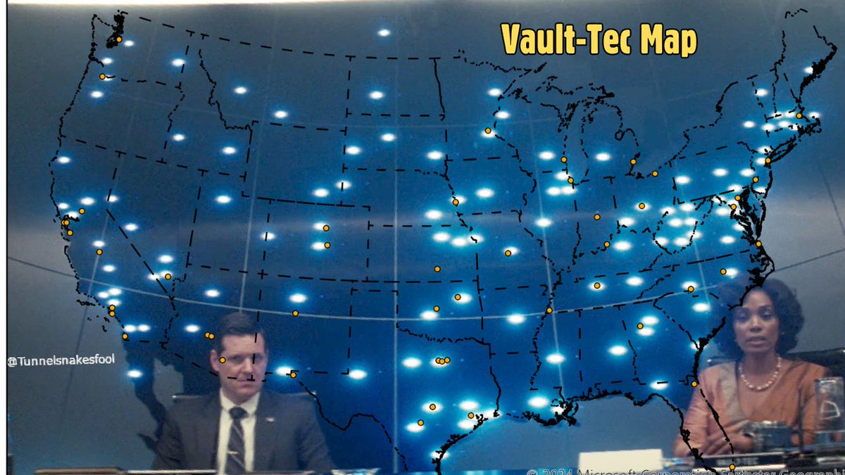 Is there a vault near you? A 🧵If you want the KMZ inbox me your email and you can play with it on google earth! If you use it please credit me (this took time) #fallout #falloutonprime #falloutcommunity