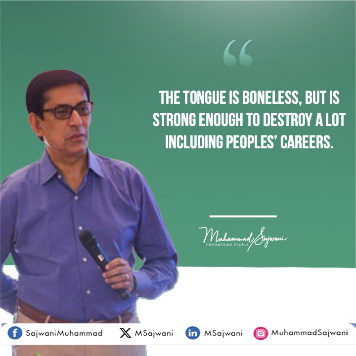 Alway remain mindful with the sharpness of your tongue. 

#leadership #coropratelife #disclose #workplace #information #career #aspiration #success #failure #personal #professional #struggle #selfdoubt #politics 
 
#muhamamdsajwani
#EvolveHR
#EmpowerPeople 
#hrconsultant