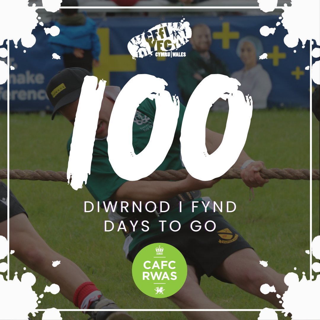 🎉100 days to go! 🎉 The Royal Welsh Show is just round the corner! Thinking of becoming a RWAS member for this year? Save £20 by purchasing your membership before 1st June 👉🏼 rwas.wales/the-society/me…