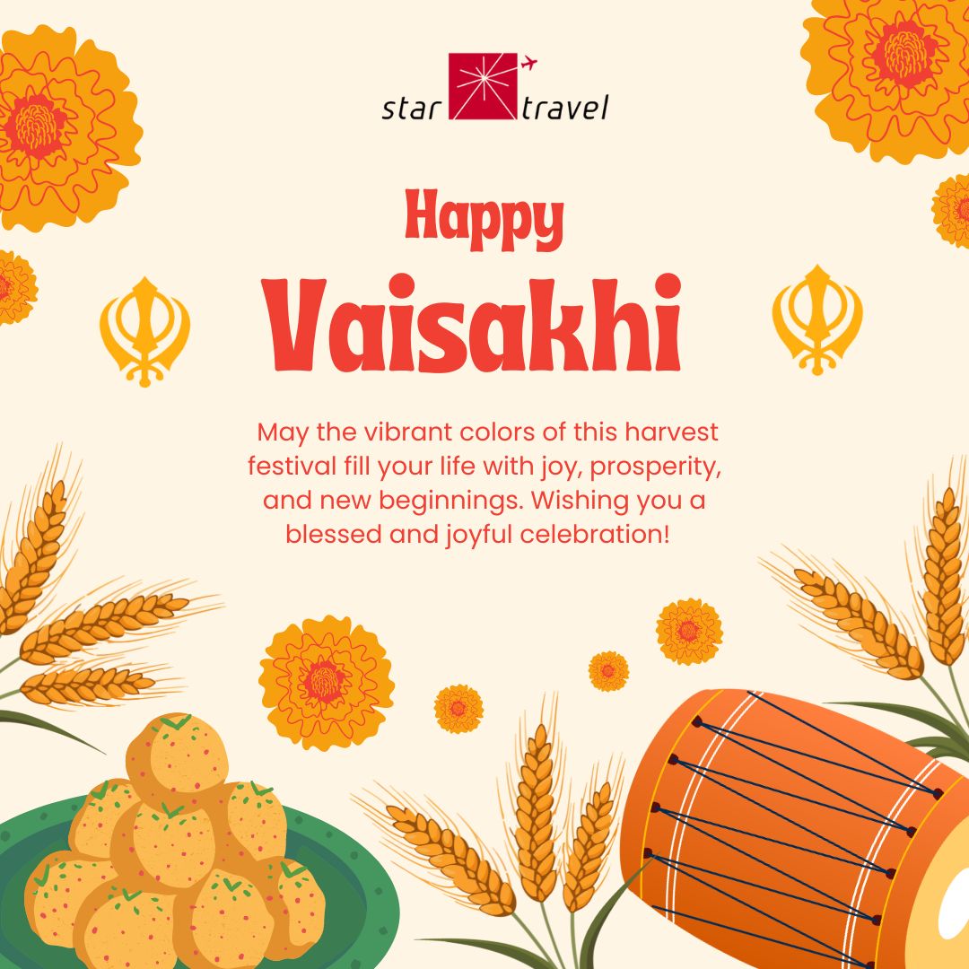 Wishing a wonderful and blessed Vaisakhi to all celebrating on this special day! Let's celebrate the beauty of this festival with joy, prosperity and new beginnings. 🪯

#vaisakhi2024 #VaisakhiCelebration #StarTravelKL