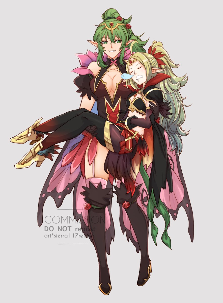 Commission done! ✨ #fireemblem #FEH Resplendent Tiki + Nowi :>