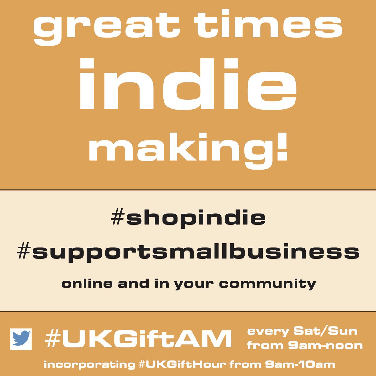 It's #SaturdayMorning - one of the best times to #shopindie as UK indies & creatives come together for #UKGiftHour #UKGiftAM at 9am. Reward indie-viduality and #supportsmallbusiness by coming along too! Always fun, surprises and value for money #giftideas for all occasions 🤗🎁