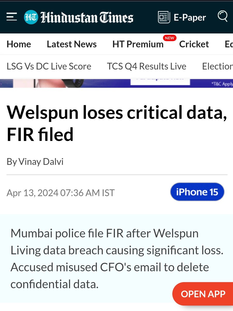 Days after some farmer alleged that he was tricked into buying Electoral bonds for BJP by Adani associated firm , the same firm alledges it's internal data has been wiped ...

What a coincidence ...