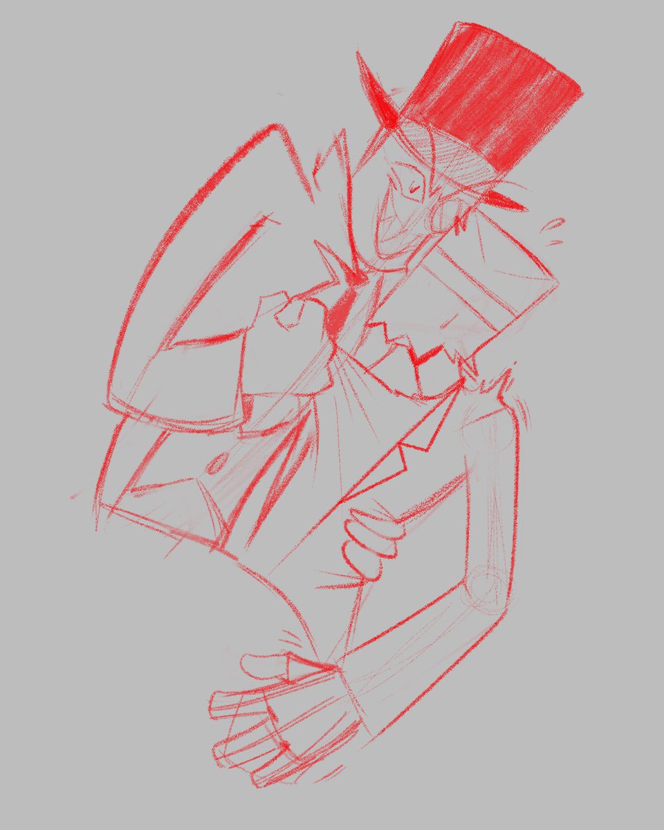 Just goofing around.

#blackhat #drflug #Villainous #paperhat #cartoon