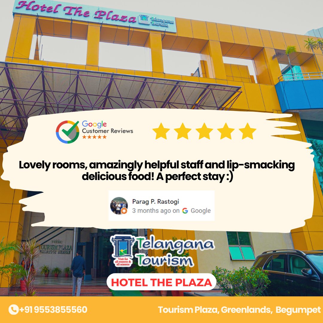 Client Review on The Plaza Restaurant

#googlereviews #ratings #5starreview #theplaza #tstdc #aptdc #plazareviews #hotelreviews #panjaguttahotels #begumpethotels