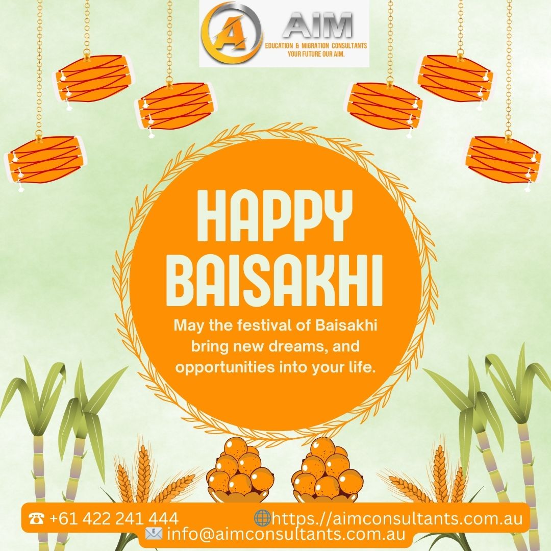 Happy Baisakhi to all from AIM Education & Migration Consultants.

#VisaServices #Migration

Click the link in bio: @aim_edu_migration_consultants 

#AIMEducationAndMigrationConsultants #AIMConsultants #Australia #migrationservices #touristvisa #StudentVisaAustralia