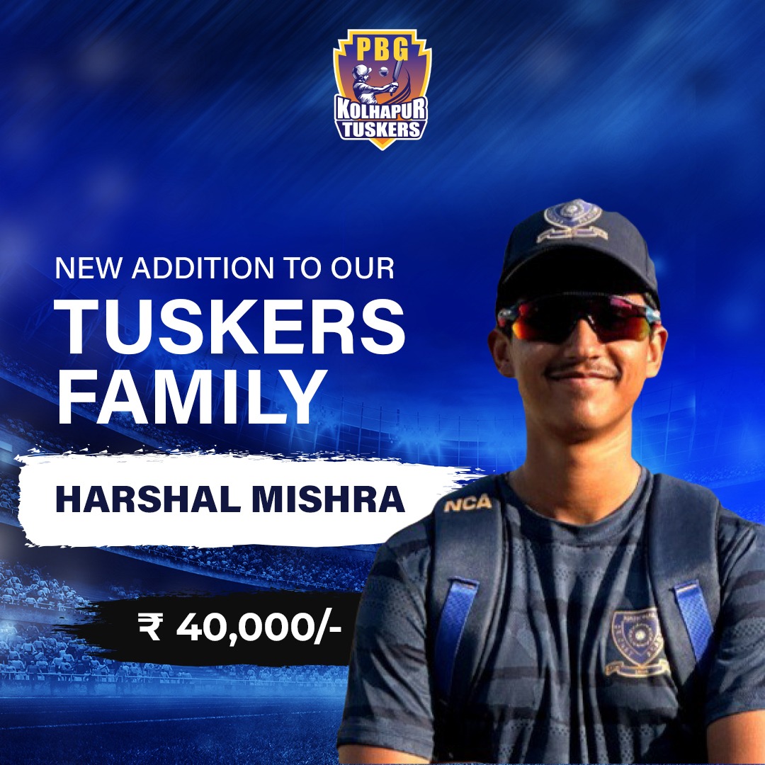 Officially part of the Tuskers clan! 🐘🎉 #TuskersFamily #NewAdventure

#KolhapurTuskers #MPL2024 #TuskersForever #MPL #ThisIsMahaCricket