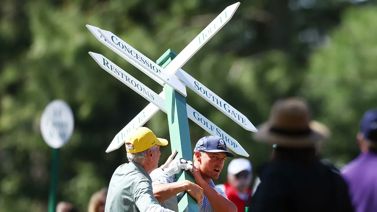 El colíder del Masters, Bryson DeChambeau, arranca un cartel del suelo antes de dispararle bit.ly/Spanish-News | #ButterWord #Spanish_News #ArtesMarciales #automovilismo #BalónDeOro #campeones #DeporteFemenino #entrenamiento #NutriciónDeportiva #Olimpiadas #Superación Come...