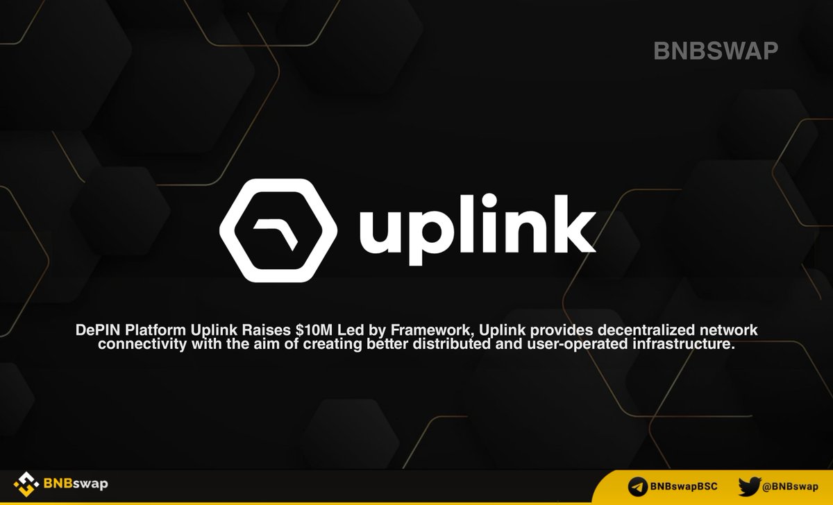 📢 DePIN Platform @uplink_xyz Raises $10M Led by @hiFramework! #Uplink provides decentralized network connectivity with the aim of creating better distributed and user-operated infrastructure. Details 👇 coindesk.com/business/2024/… #Crypto #Newscrypto #Web3 #CryptoInvestment