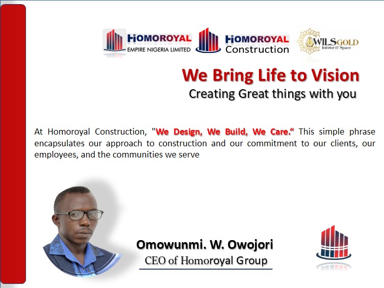 Homoroyal's Team Bring Life to Vision, Creating Great things with you