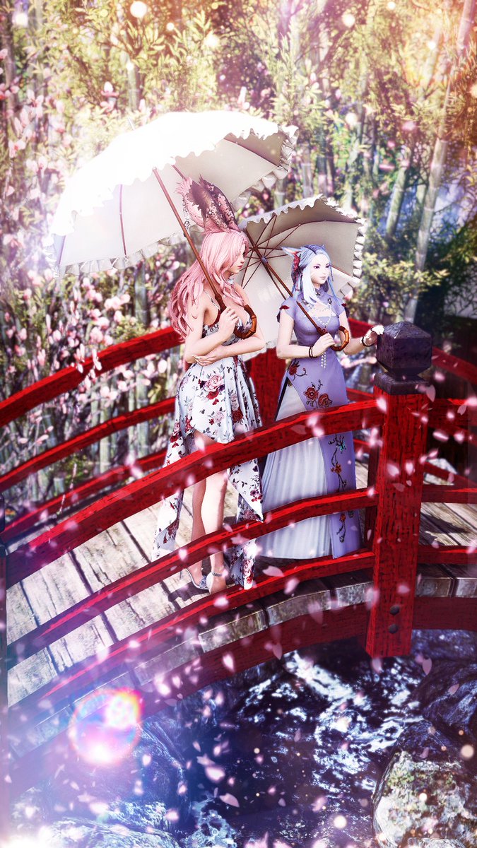 julietteffxiv's tweet photo. It was really nice meeting you @AngeliqueNade 🩷 
#flowerfestap https://t.co/JtodgvuTRe