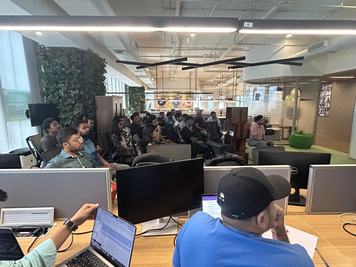 🎙️ Excited to be live now, delving into the amazing topics. Join us as we explore, dissect, and engage with the latest insights and perspectives . Big shoutout to @brevo_official for hosting us at their awesome venue! 👏 @jslovers_del @hellonehha @Ojas_elawadhi @HarshitPurwar