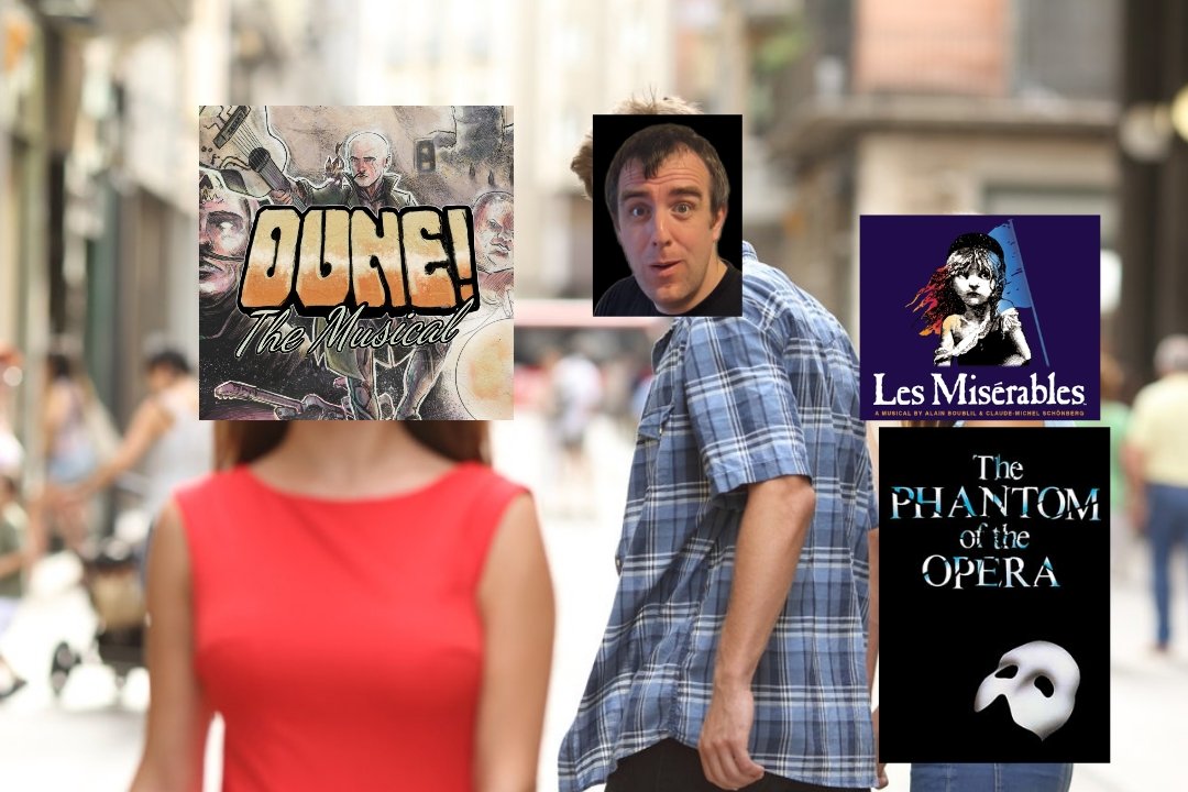 PhysicsKeith's tweet image. In the last few weeks we&apos;ve seen stunning performances of Les Mis and Phantom, but tonight we are going to be watching the greatest musical ever created. Dune: The Musical. I believe there are still tickets left for tonight and Sunday.
 breadandrosestheatre.co.uk/whats-on.html