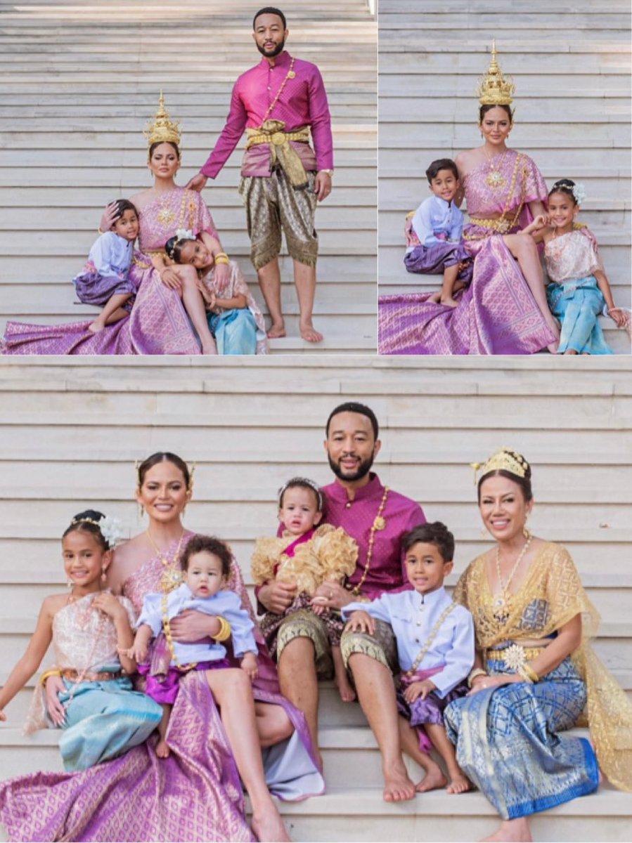Skyboyz15's tweet photo. John Legend ศิลปินระดับโลกและภรรยา Chrissy Teigen ลูกครึ่งไทย-นอร์เวย์ พร้อมครอบครัวในชุดไทยโพสต์ข้อความสวัสดีปีใหม่ไทย เนื่องในวันสงกรานต์ 2024 
โพสต์ IG : happy Songkran 🇹🇭
#JohnLegend #จอห์นเลเจนด์
#Songkran #สงกรานต์ 
#สงกรานต์2024 #สงกรานต์2567 https://t.co/yB2fngUwTv