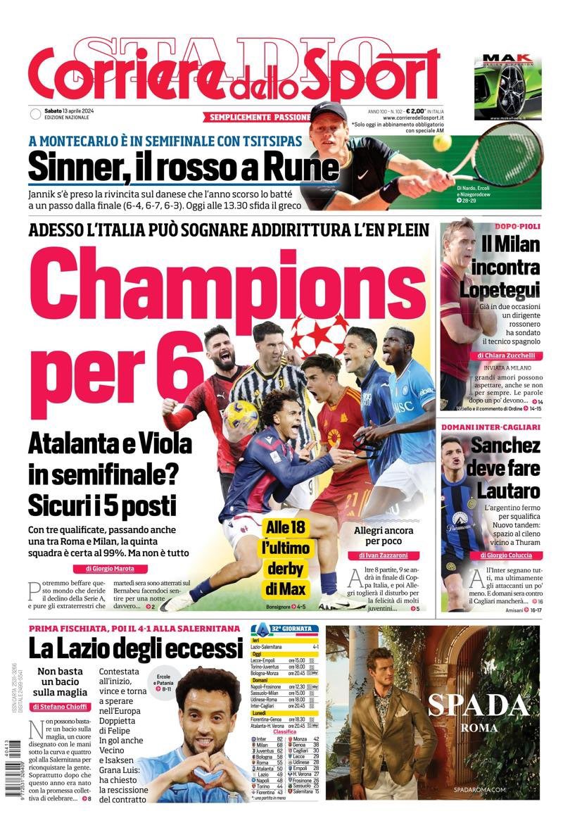 Prima pagina #CorSport