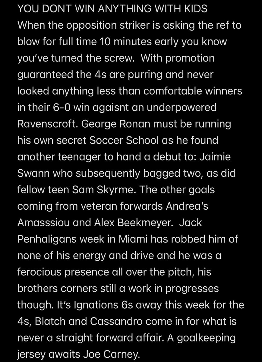 MensMinch's tweet photo. 🟢⚫️ 4th XI Minch Report 12/4/24
#coym #utm https://t.co/djZgUuCB1k