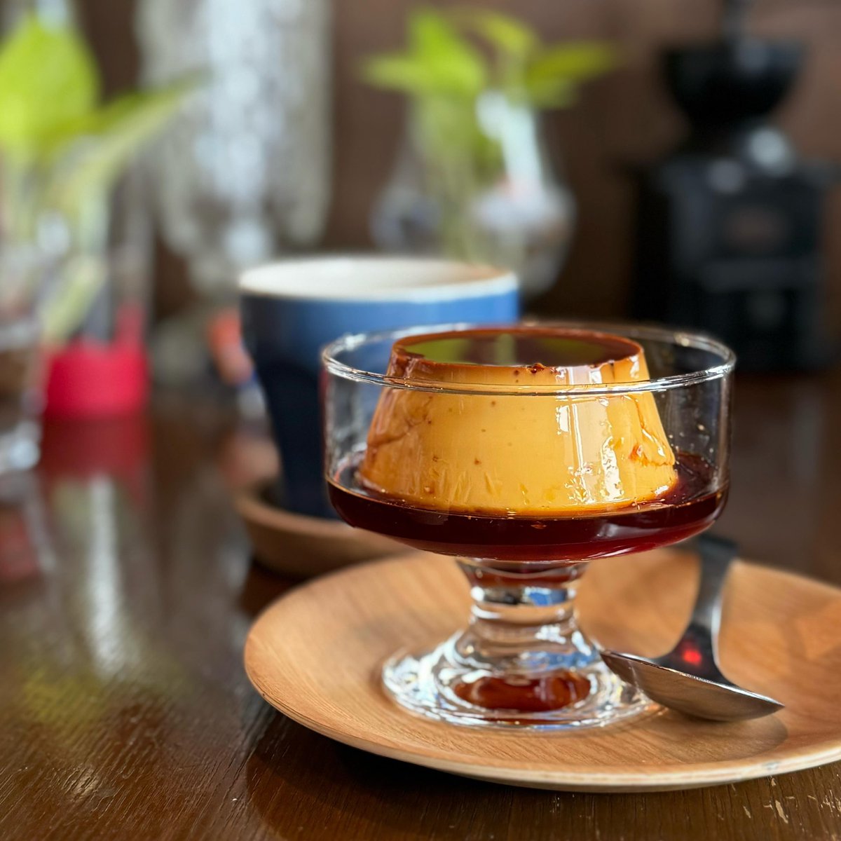 _kushop_'s tweet photo. いつかのカフェ コーヒー��プリンのお店 https://t.co/EJgHSrA8I4