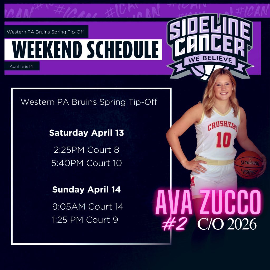 Ready to play! Come check out me and my teammates in Pittsburgh this weekend. @WPABruinsTipOff @WMTribeWBB @DuqWBB @Bucknell_WBB @TampaWBB @CofCWBB @UNCWwomenshoops @HPUWBB @upj_wbb @SetonHillWBB @RedFlashWBB @GoMocsWBK @BAndrew2715 @ICAN_basketball @sideline_cancer