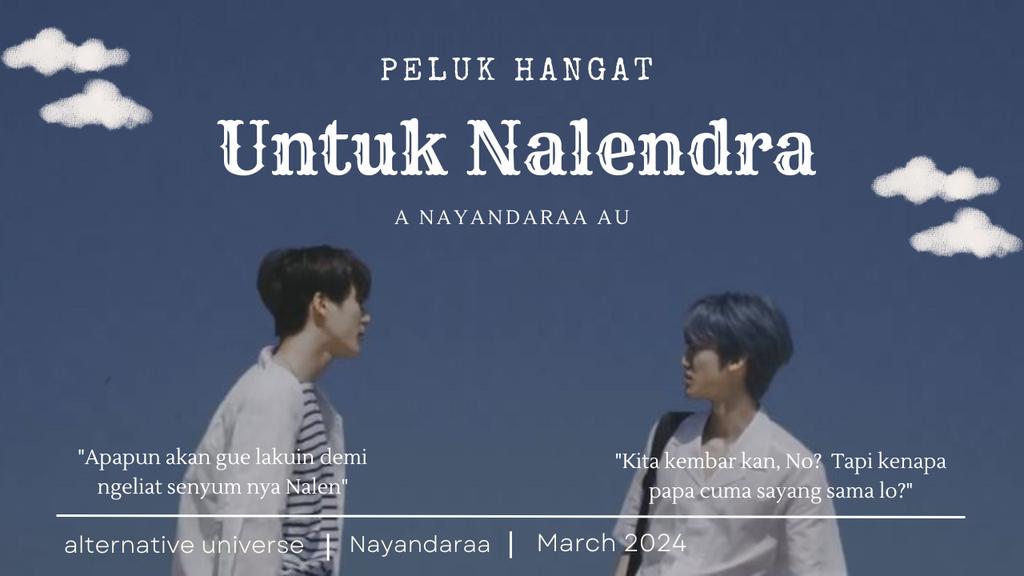 Peluk Hangat untuk Nalendra

"Kita kembar kan, No? Tapi kenapa papa cuma sayang sama lo?"

A Jaemin, Jeno au
Written by Nayandaraa