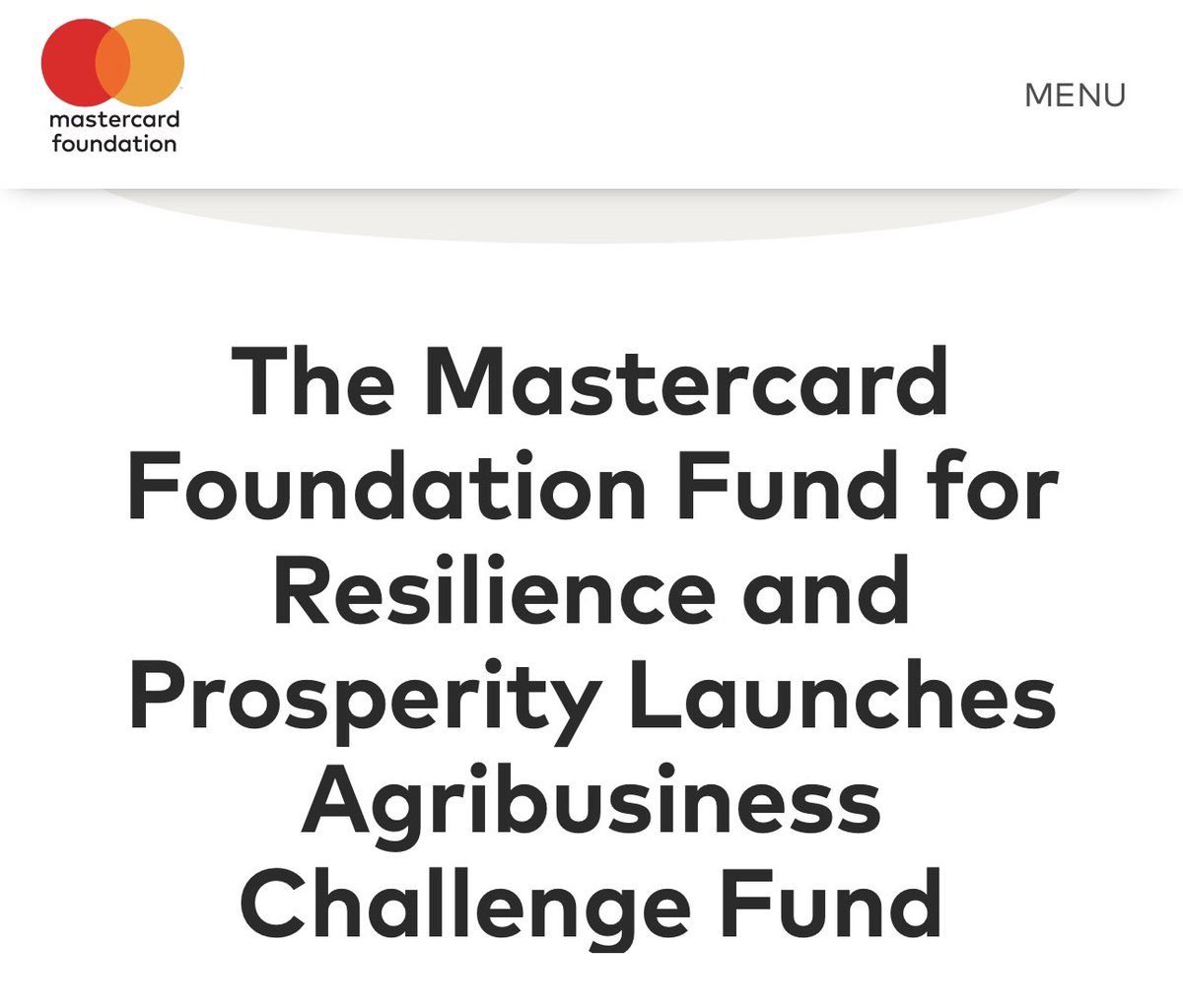 Founders from; 
Uganda 
Kenya
Burundi
Nigeria
Rwanda
Tanzania

, <a href="/MastercardFdn/">Mastercard Foundation</a> has some great opportunity 4 you. 

Selected SMEs will receive grants ranging from US$ 500K to US$ 2.5 M disbursed over a 3-year period. 

Go get this money 

frp.org