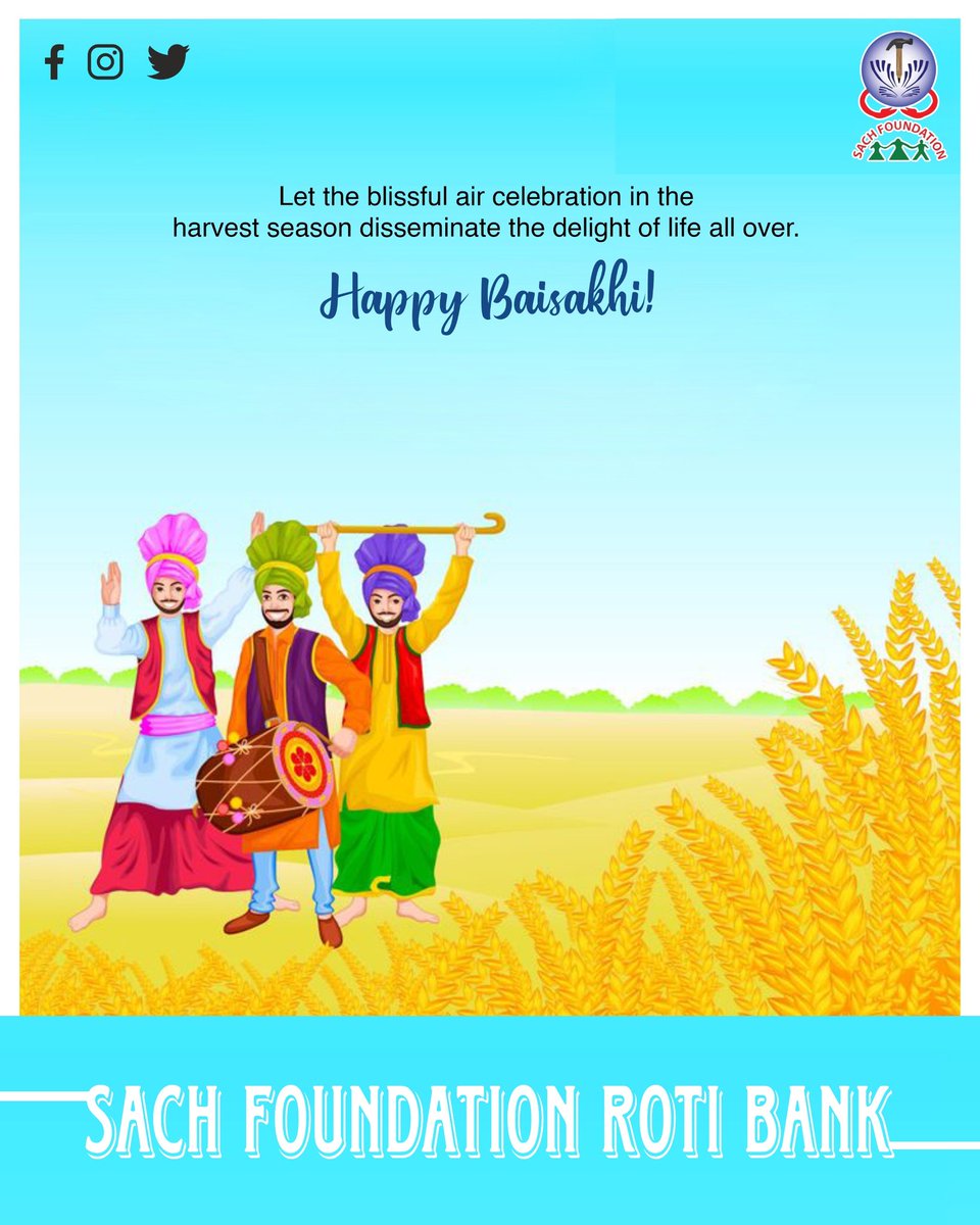 May the festival of Baisakhi bring abundant joy and prosperity into your life! Wishing you a harvest of happiness and success in the coming year #Baisakhi2024 #festival