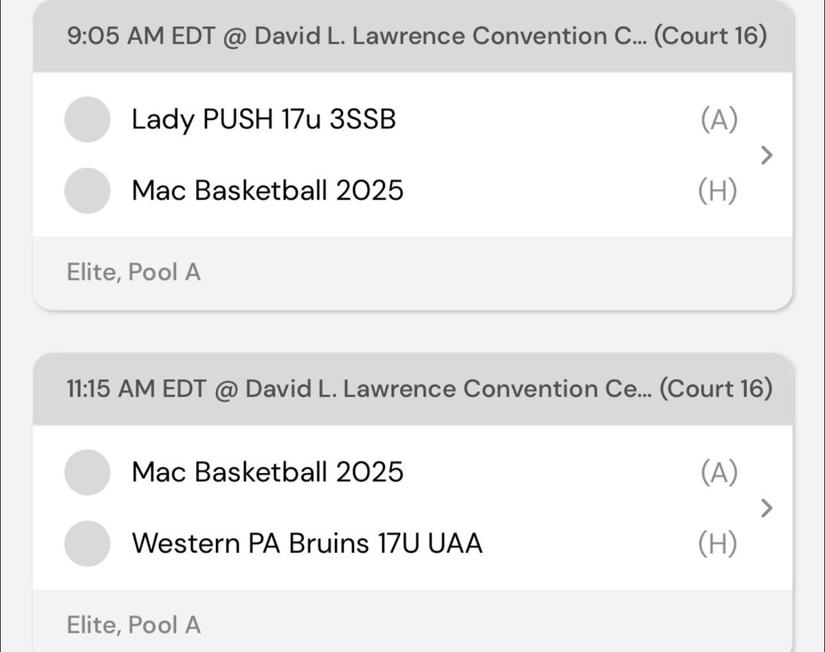 In Pittsburgh this weekend ! Playing at David L. Lawrence Convention Center. Come watch me and my team compete ! <a href="/MacBasketballUA/">Mac Basketball</a>