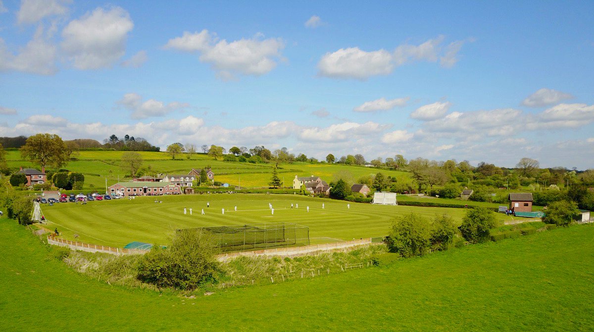 Today’s beautiful cricket ground is the home of Checkley CC in Staffordshire