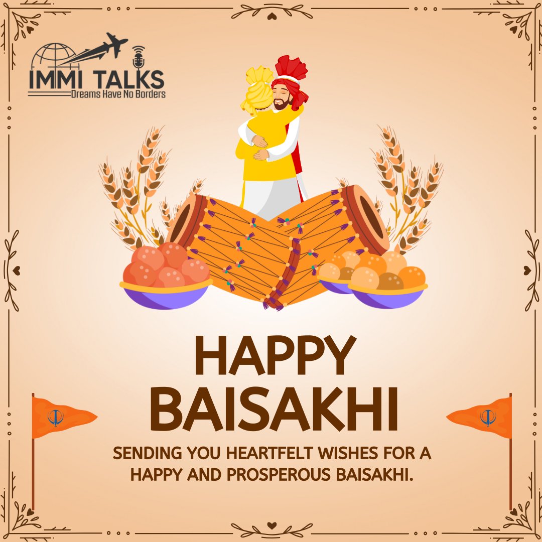 On this Baisakhi, let us pray it will be a year with new peace, new happiness, and an abundance of new friends.

#HappyBaisakhi #immitalks #festival #studyabroad #studinuk #studyincanada #visaconsultant #baisakhi #india #baisaraj #vaisakhi #happybaisakhi #ugadi #punjab