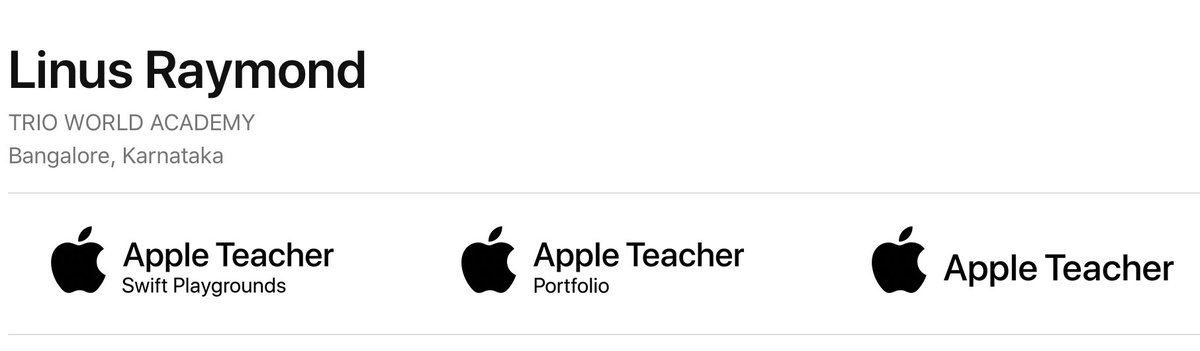 Linus Raymond (@linusraymond6) on Twitter photo Added another feather to my Apple Teacher Journey. Apple Swift Playgrounds, you were fun to code with and build apps. <a href="/appleEDU/">Apple Education</a> #ipadeducation #apple Added another feather to my Apple Teacher Journey. Apple Swift Playgrounds, you were fun to code with and build apps. <a href="/appleEDU/">Apple Education</a> #ipadeducation #apple