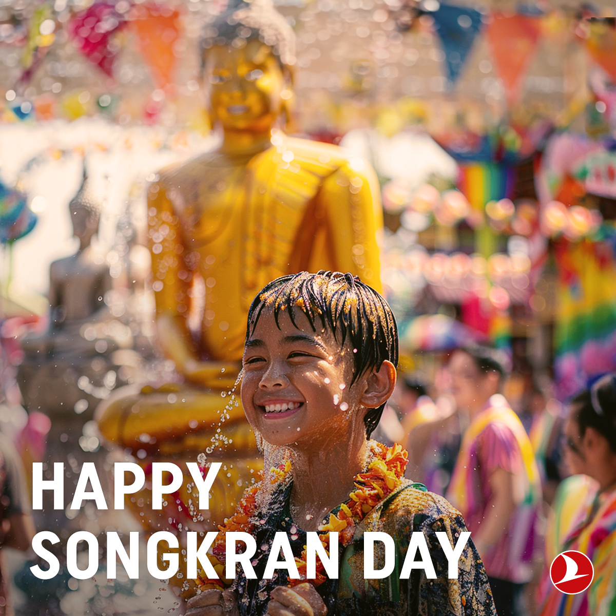 ✈️ Happy Thai New Year. Wish you a happy Songkran Festival! #TurkishAirlines