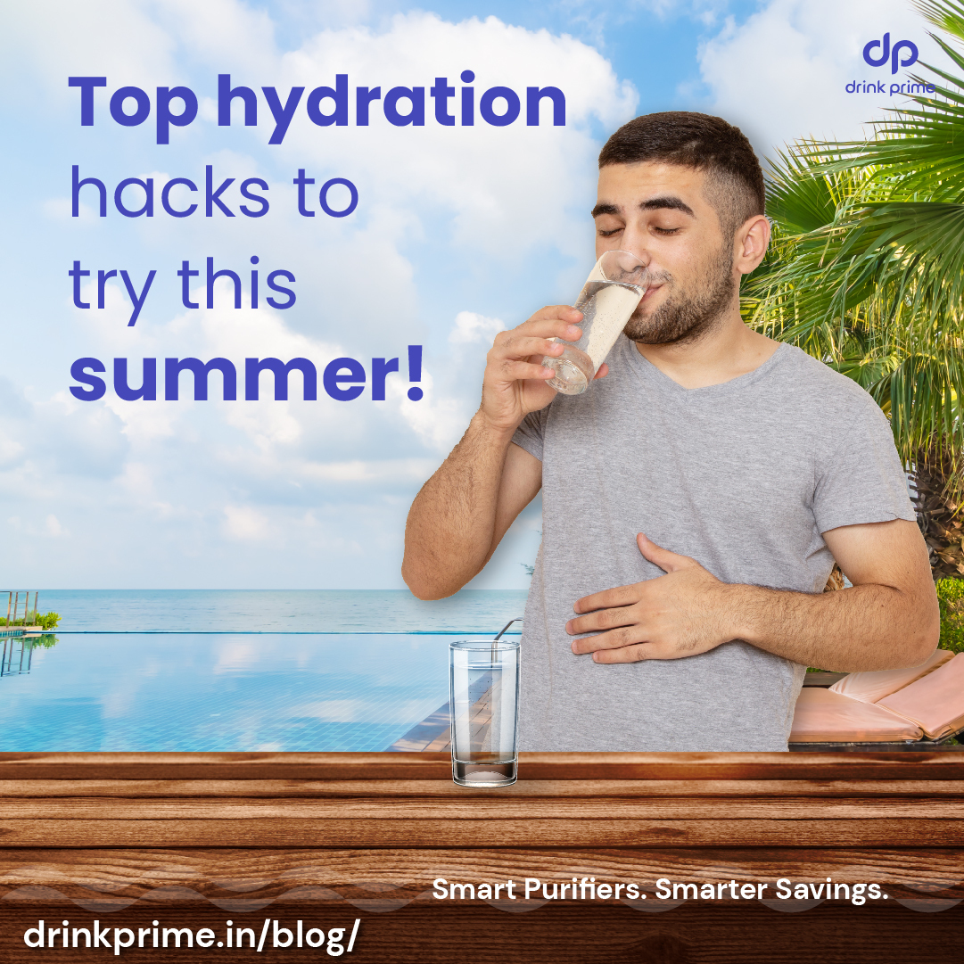 If drinking lots of water throughout the day is tough for you, here are some easy tips to stay hydrated this summer 😁 Click here to find out these secret hacks: bit.ly/3PV8jgw #DrinkingWater #Water #Summer #Bengaluru #SafeDrinkingWater #Hydration #Heat