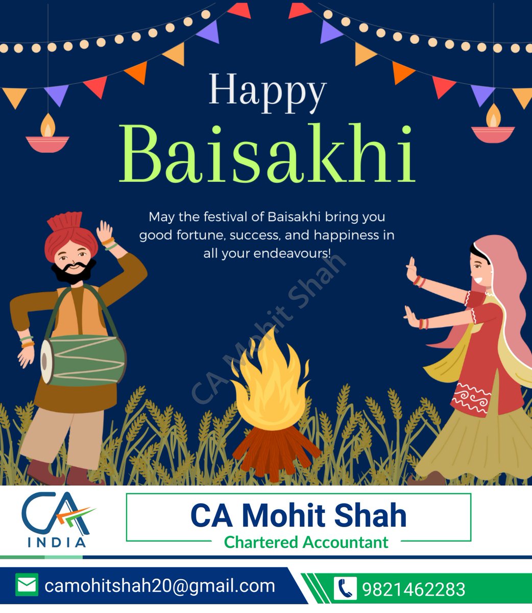 Happy Baisakhi to all celebrating! May this festival bring joy, prosperity, and new beginnings. 

#Baisakhi #Vaisakhi #SikhFestival #HarvestFestival #PunjabiCulture #BaisakhiCelebration #Bhangra #FestivalOfJoy #CulturalHeritage #Baisakhi2024
