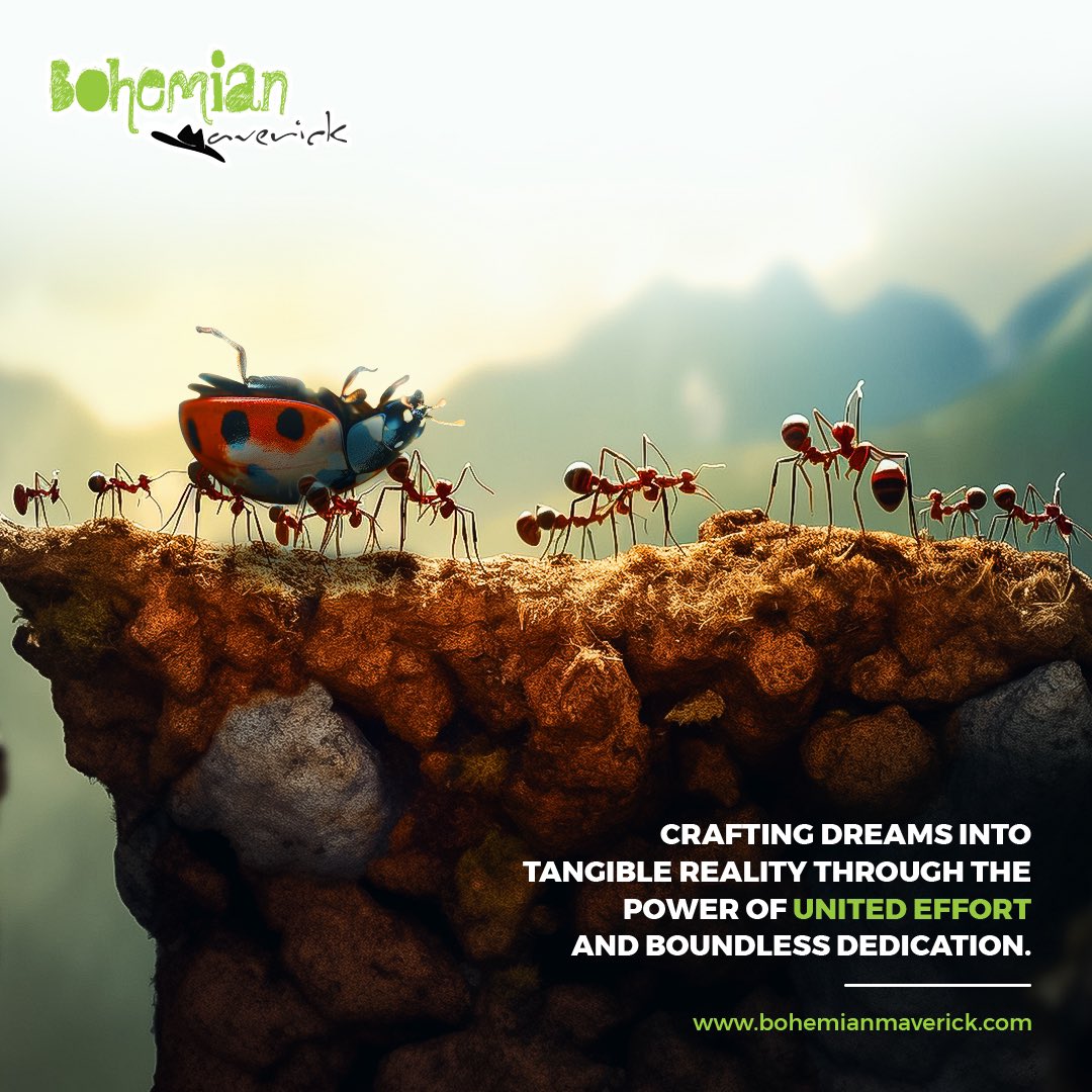 b_mavericks's tweet photo. Driven by dedication, our united team crafts campaigns with precision. 🐜✨
Crafting Excellence: The Wildlife Expedition by Bohemian Maverick
#CreativeUnity #TeamworkThrive https://t.co/bEhRquBfgS