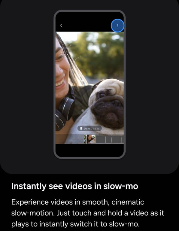 thesammyfans's tweet photo. Samsung Galaxy S22 won’t get Instant Slow-mo even if Galaxy AI arrives! - https://t.co/cpik0MDYyD 
#Samsung #GalaxyS22 #GalaxyAI #OneUI6 #InstantSlowMo https://t.co/RIPAGyPlwX