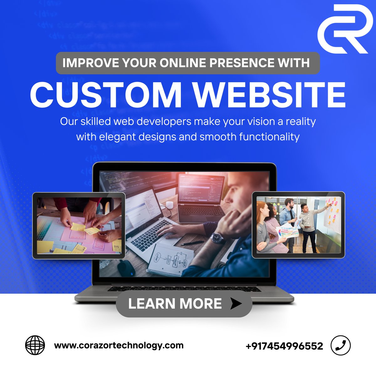 Tailored Tech on Your Terms! 🌟 Get custom websites and apps designed to fit your budget. Your vision, our innovation—crafted precisely for your needs. Start your journey to digital excellence today! #CustomSolutions #BudgetFriendlyTech #webdesign #app #jobs #Corazor #management