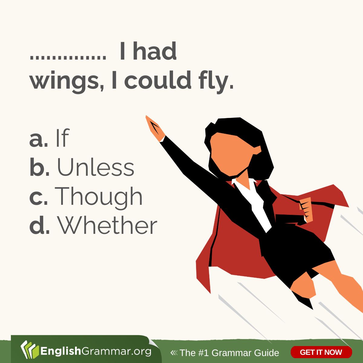 Anyone? Find the right answer here: englishgrammar.org/connectives-es… #grammar #amwriting #writing