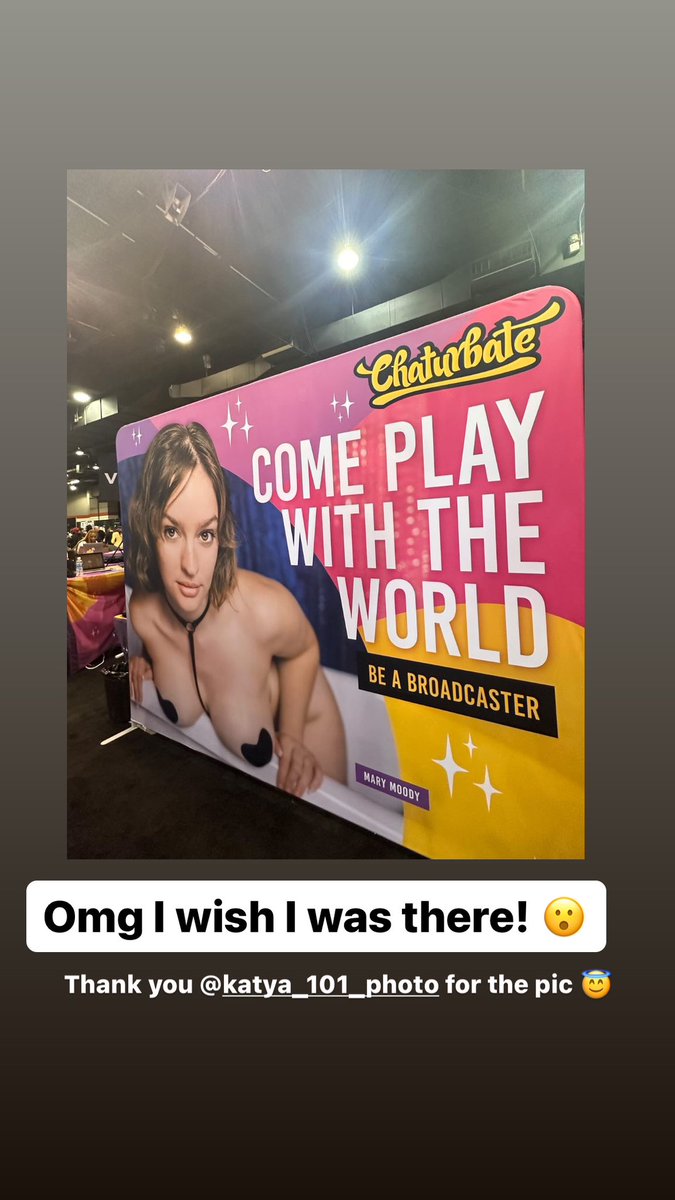 Aww I'm at the @chaturbate booth in spirit! Wish I was there with you all 💗