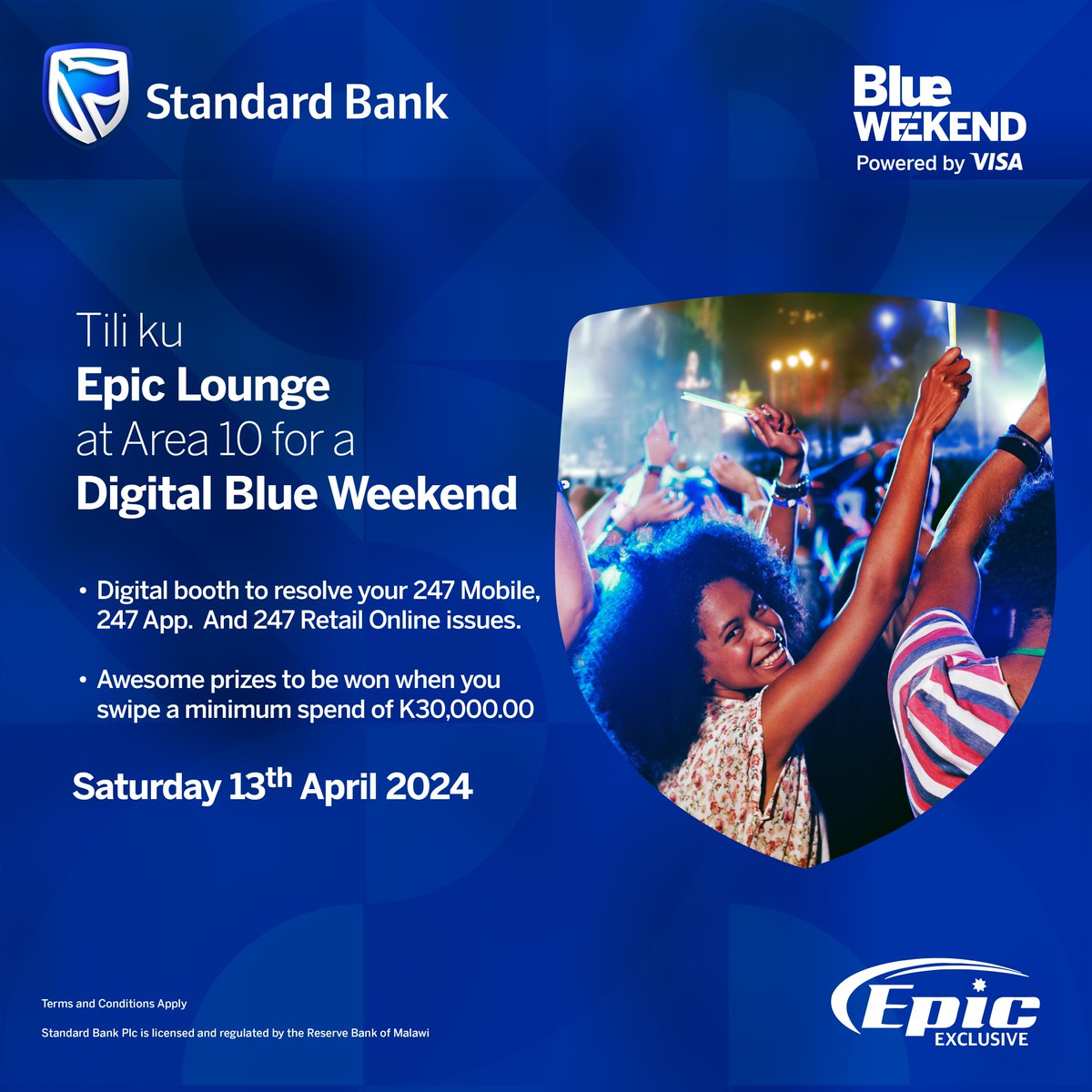 Tiyeni ku Digital Blue Weekend! Tikayibebese 247 pa Epic Longue (Area 10, Lilongwe) lero. It's all about 247, swipe and drinks. Fabulous prizes await you. #SwipeAndDrinks #DigitalBlueWeekend