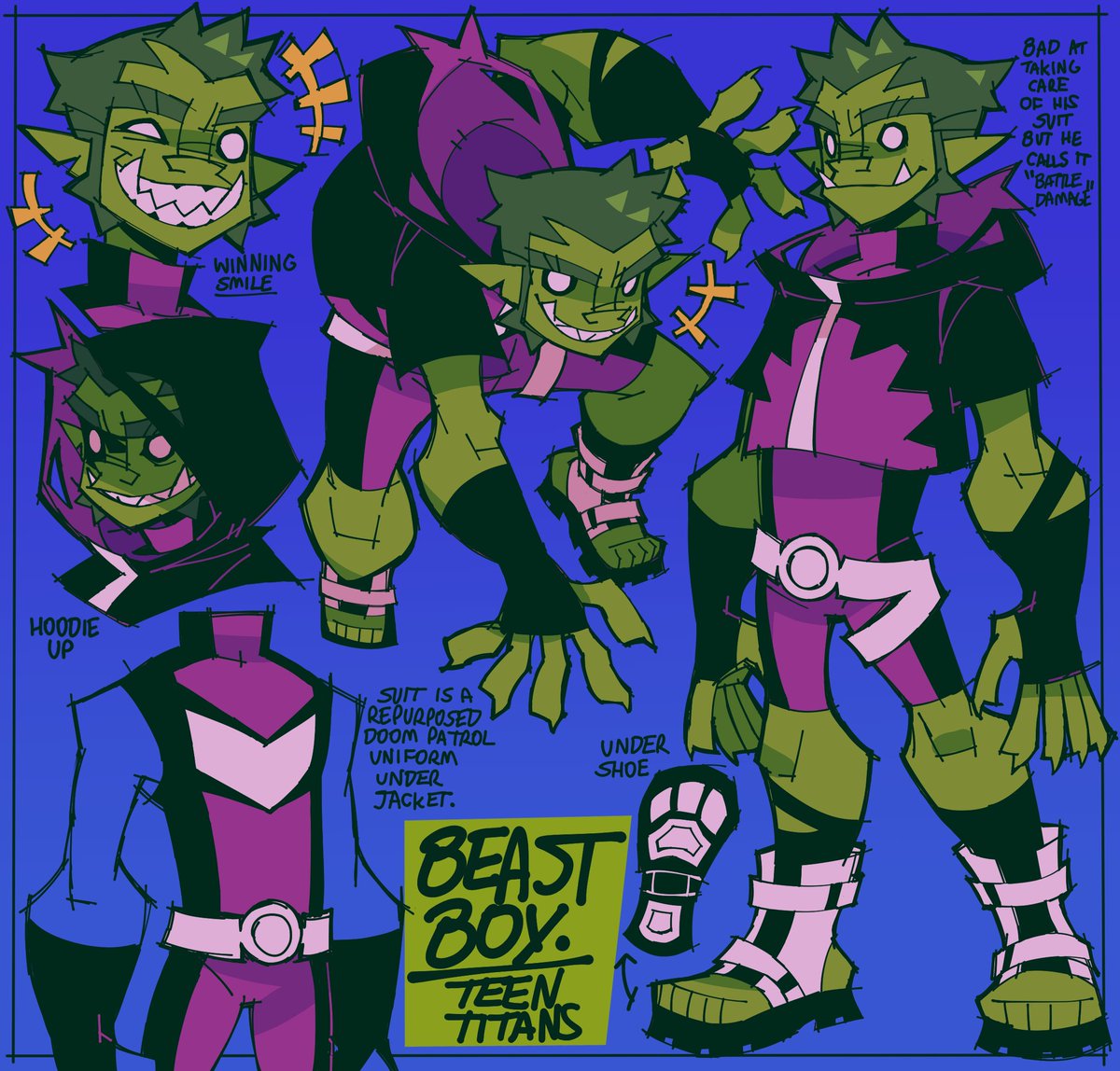 beast boy redesign