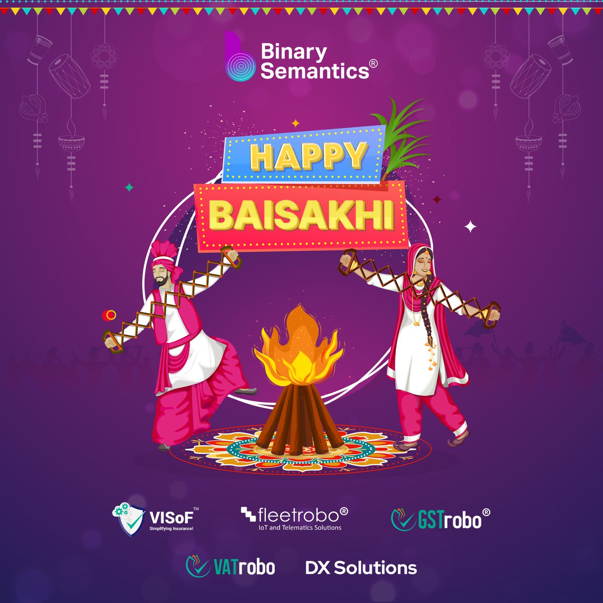 BinarySemantic's tweet image. Embracing tradition while riding the waves of digital innovation! Here's to a plentiful harvest of new beginnings and endless possibilities.
Happy Baisakhi from Binary Semantics Family!
#Baisakhi #BinarySemantics #Festival #FestiveVibes #Baisakhi2024 #HarvestSeason