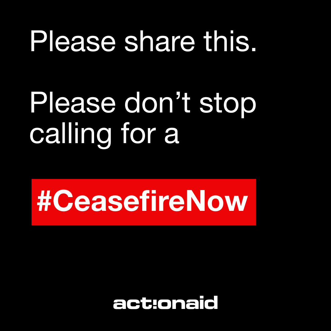 Please share this. And please do not stop calling for a #CeasefireNow.