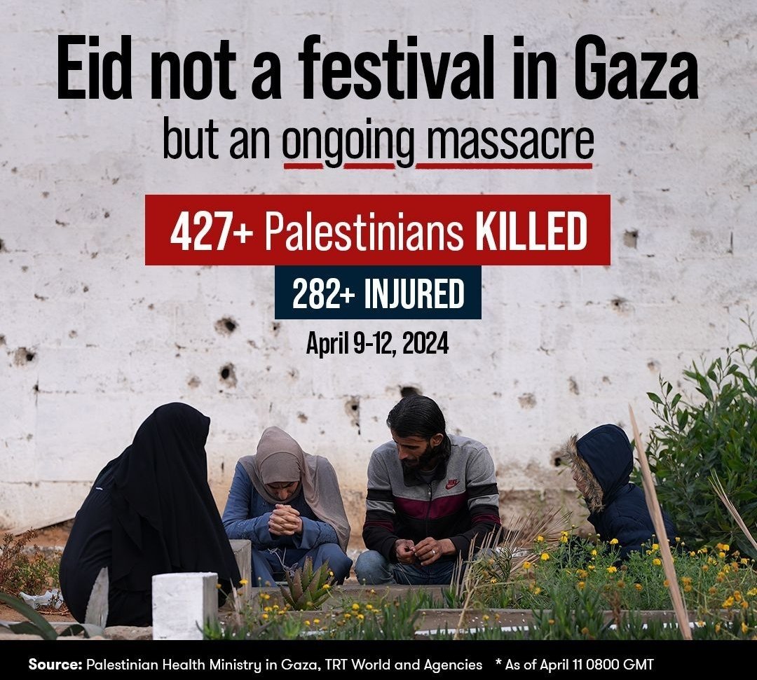 Would any country casually accept, no... arm the attack and killing of nearly 500 people on Christmas? On Hanukkah? On ANY holiday? Why have you normalized the killing of Muslims in Gaza on our holiest holiday? May God destroy the Zionist nazi terrorists and their supporters