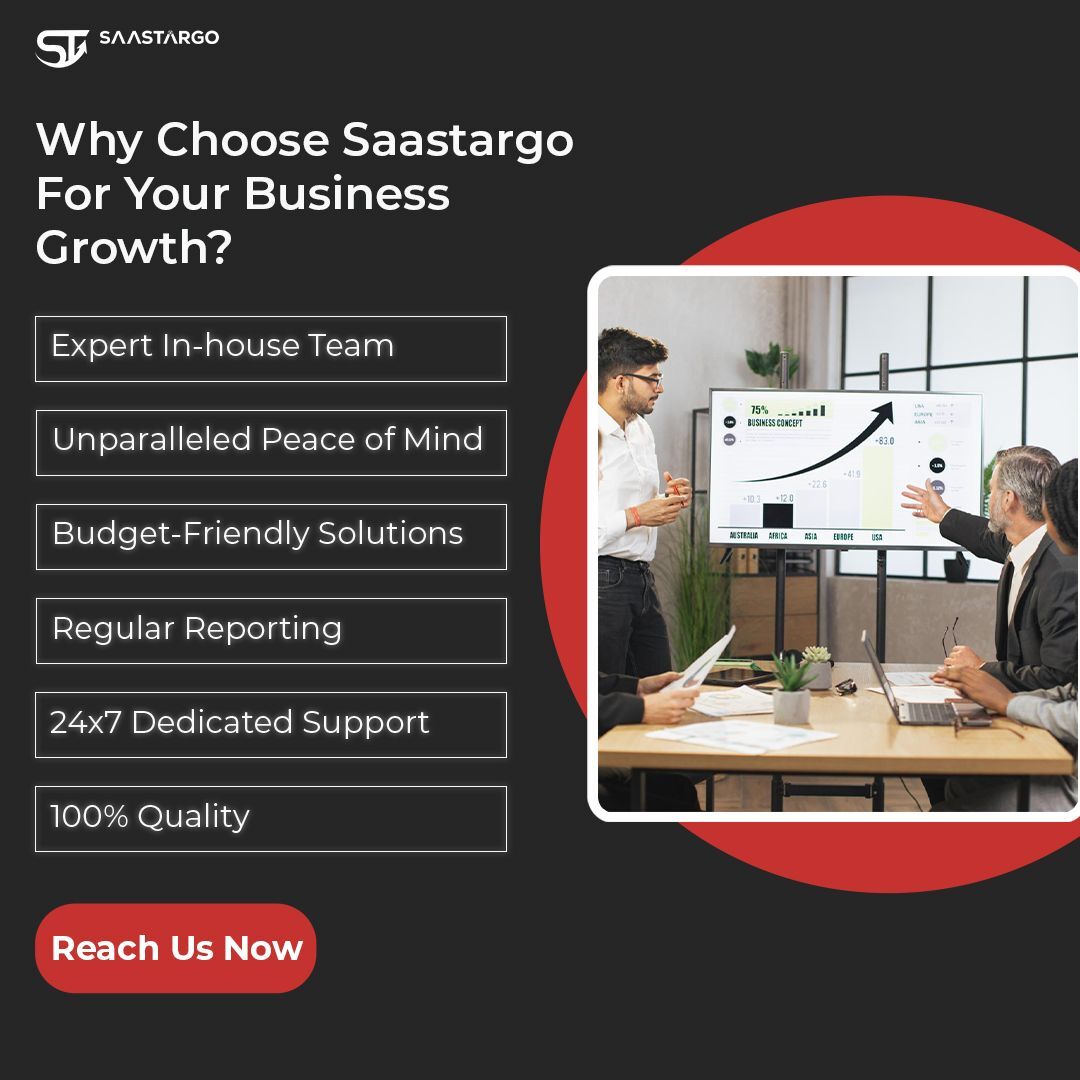 Bring transformative growth for your business with Saastargo's expert solutions, harnessing cutting-edge technology and seamless integration for unparalleled results. #BusinessGrowth #DigitalTransformation #ExpertSolutions #CuttingEdgeTech #SeamlessIntegration #OnTimeDelivery #C