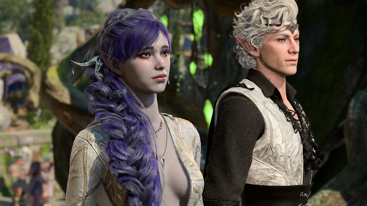 thetruezalrin's tweet photo. Zurge x Astarion’s wedding with the Master of Love, Zethino, as the officiant 💕
(I know this is from the Trial of Love scene, but let my delusional self have this!)
#baldursgate3 #bg3 #bg3astarion #astarion #bg3durge #durge #bg3zethino #zethino #trialoflove #lovetest #wedding https://t.co/CnosQn3JNQ