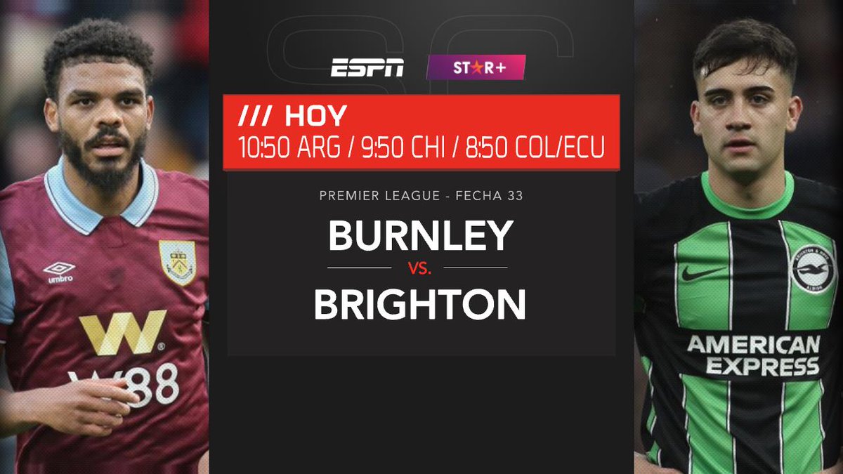 ¿DE QUÉ LADO ESTÁS?

⚽ Burnley vs. Brighton 
🏆 #PREMIERxESPN 
📺 #ESPNenStarPlus