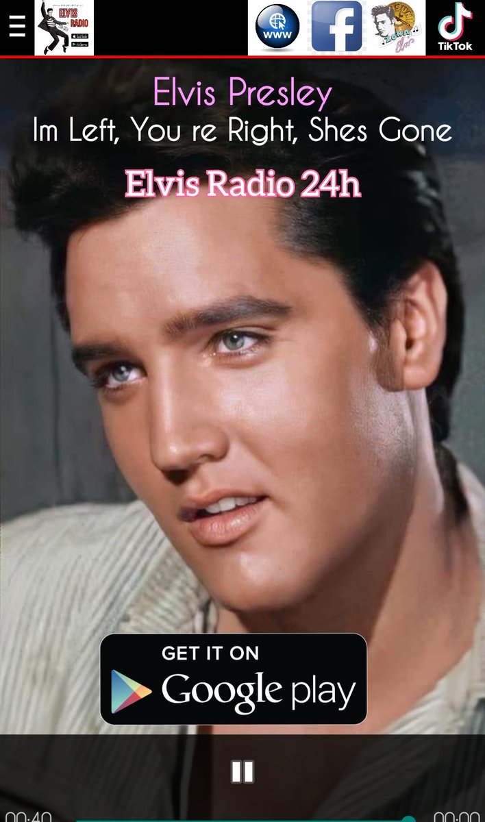 Elvis Presley Radio 24h On Your Android! Free App on Google Play 👇
play.google.com/store/apps/det…

#Elvis #ElvisRadio24h #ElvisHistory #ElvisFans #ElvisPresley #ElvistheKing #ElvisAndroid